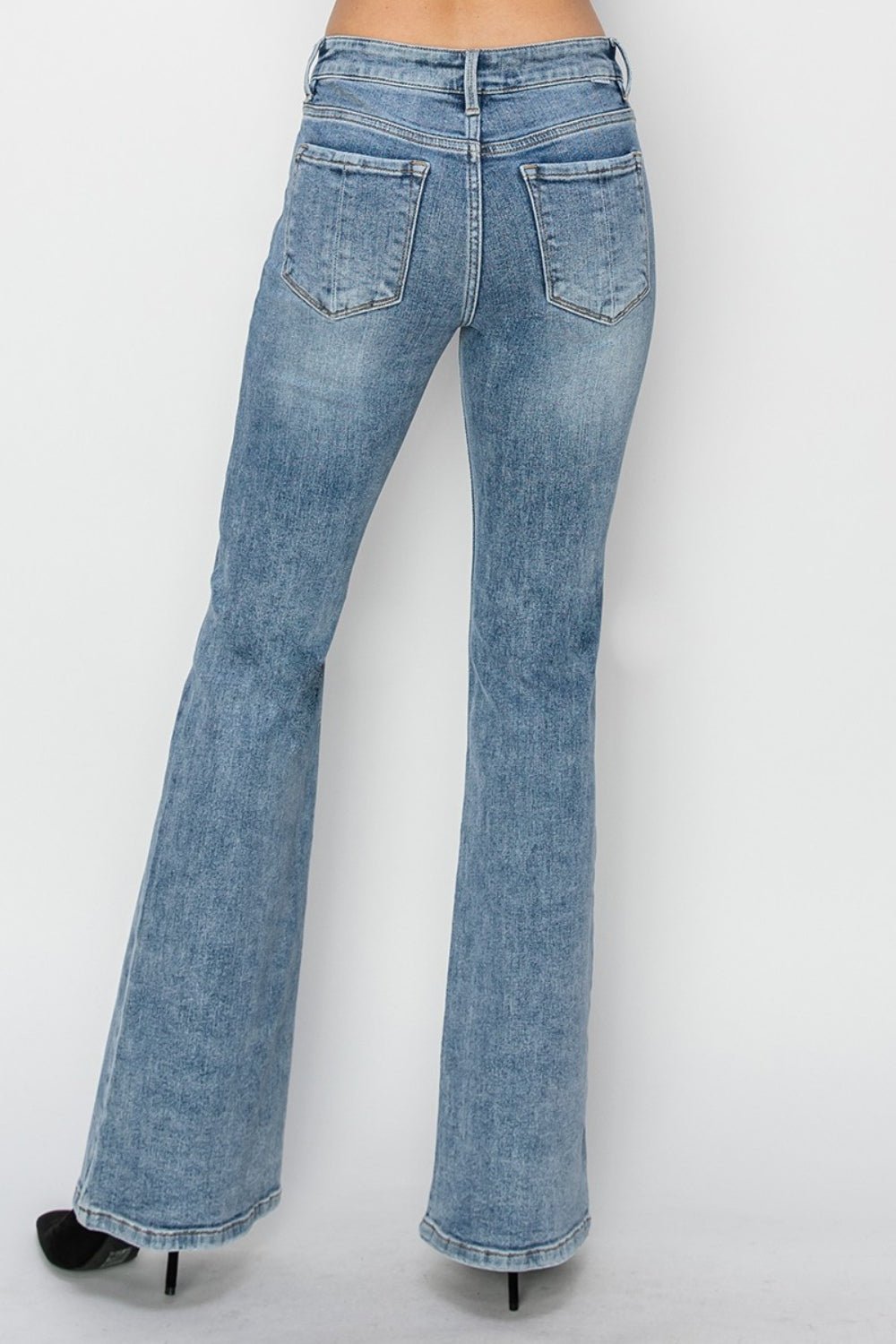 RISEN Full Size Mid Rise Bootcut Jeans - S. M. & Co.