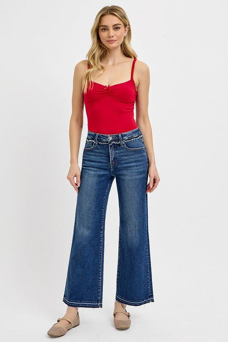 RISEN Full Size Tummy Control Bootcut Jeans Plus Size - S. M. & Co.