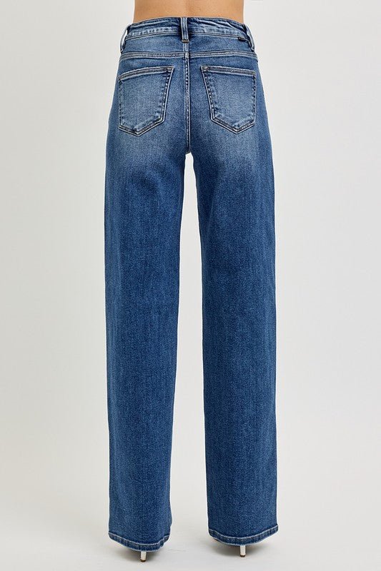 RISEN Full Size Tummy Control High Rise Jeans - S. M. & Co.