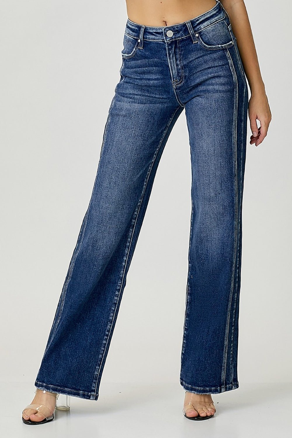 RISEN Mid Rise Straight Jeans - AnAs Market