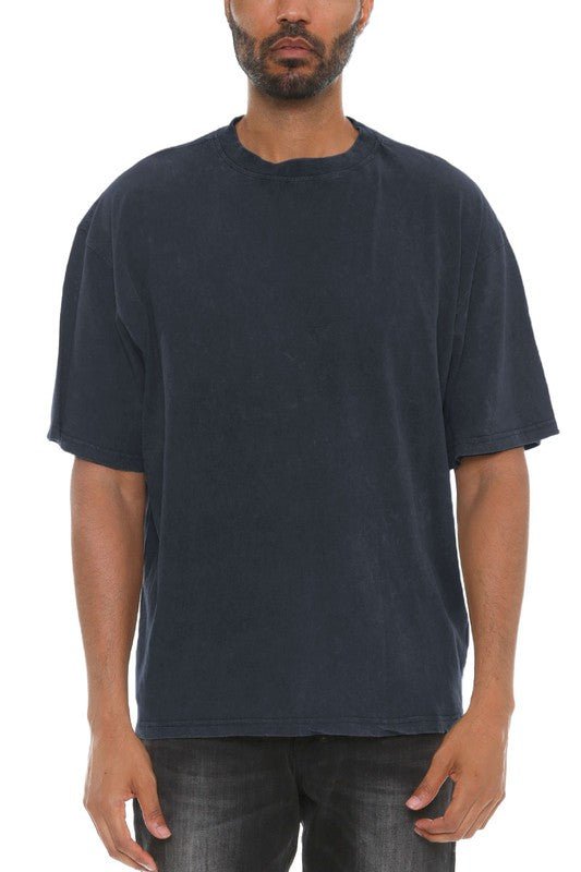 River Garment Wash Drop Shoulder Tee - S. M. & Co.