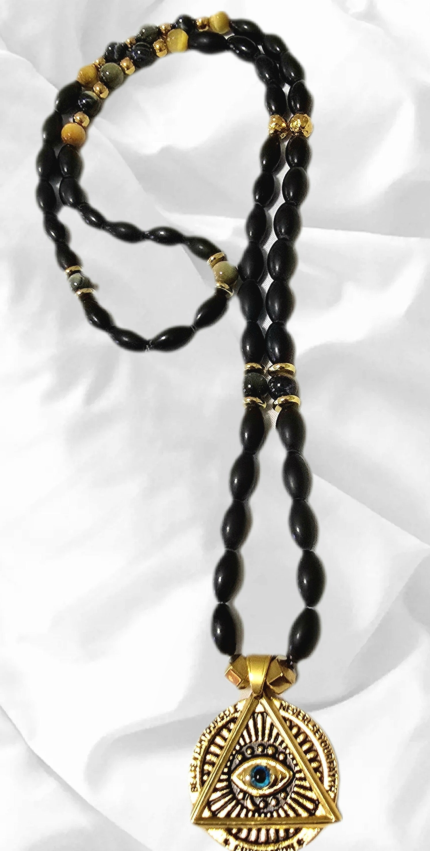 Men's Beaded Freemason Necklace