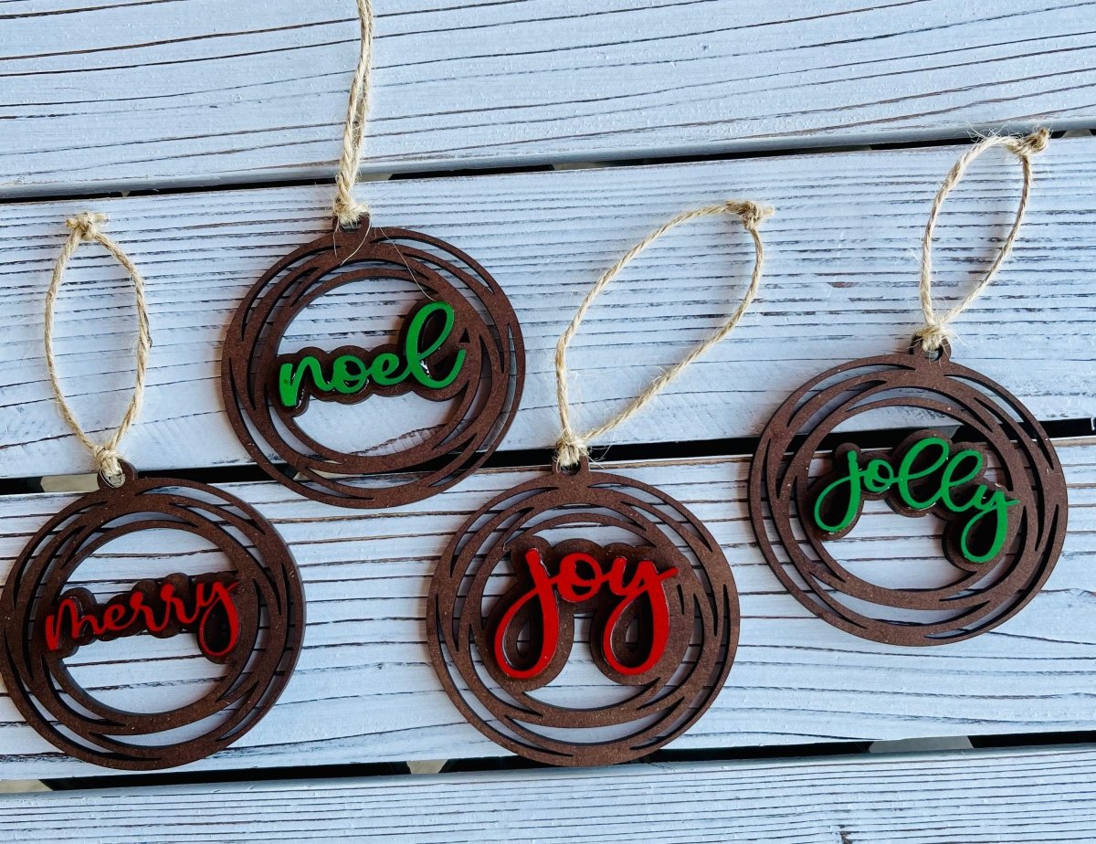 Rustic Christmas Ornaments - S. M. & Co.