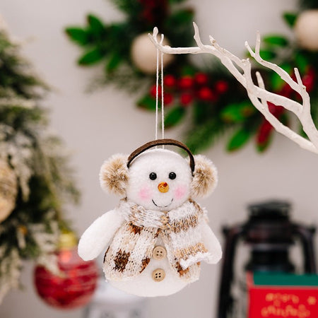 Santa Snowman Reindeer Hanging Ornament - S. M. & Co.