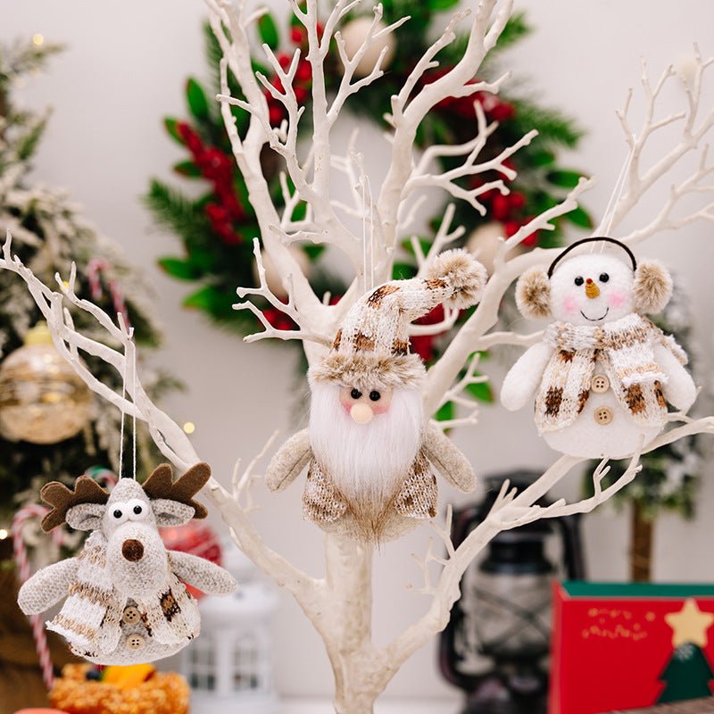 Santa Snowman Reindeer Hanging Ornament - S. M. & Co.