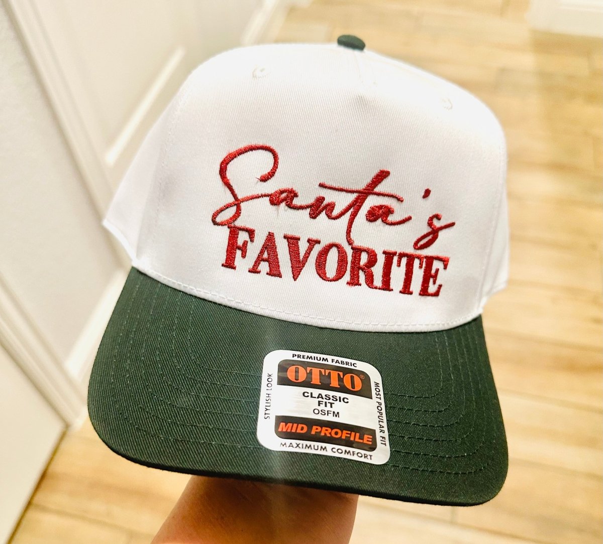 Santas Favorite Embroidered Vintage Hat - S. M. & Co.