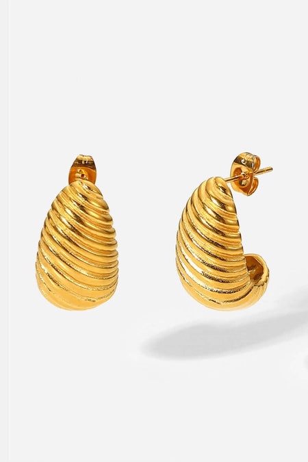 Shell Shore Spiral Stud Earrings - S. M. & Co.