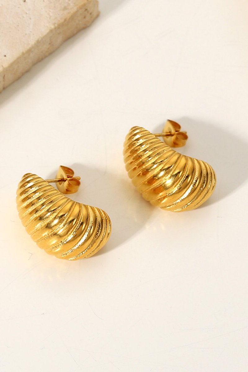 Shell Shore Spiral Stud Earrings - S. M. & Co.