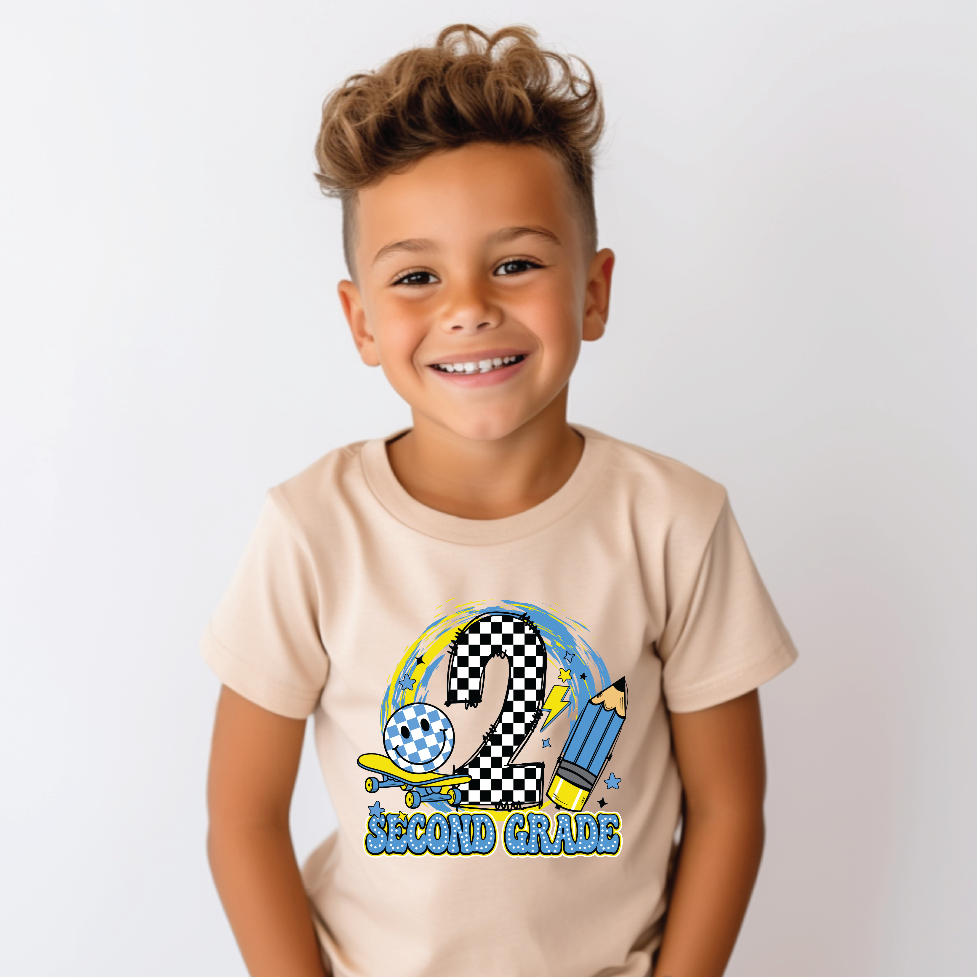 Boys 2nd Grade Skateboard Graphic Tee