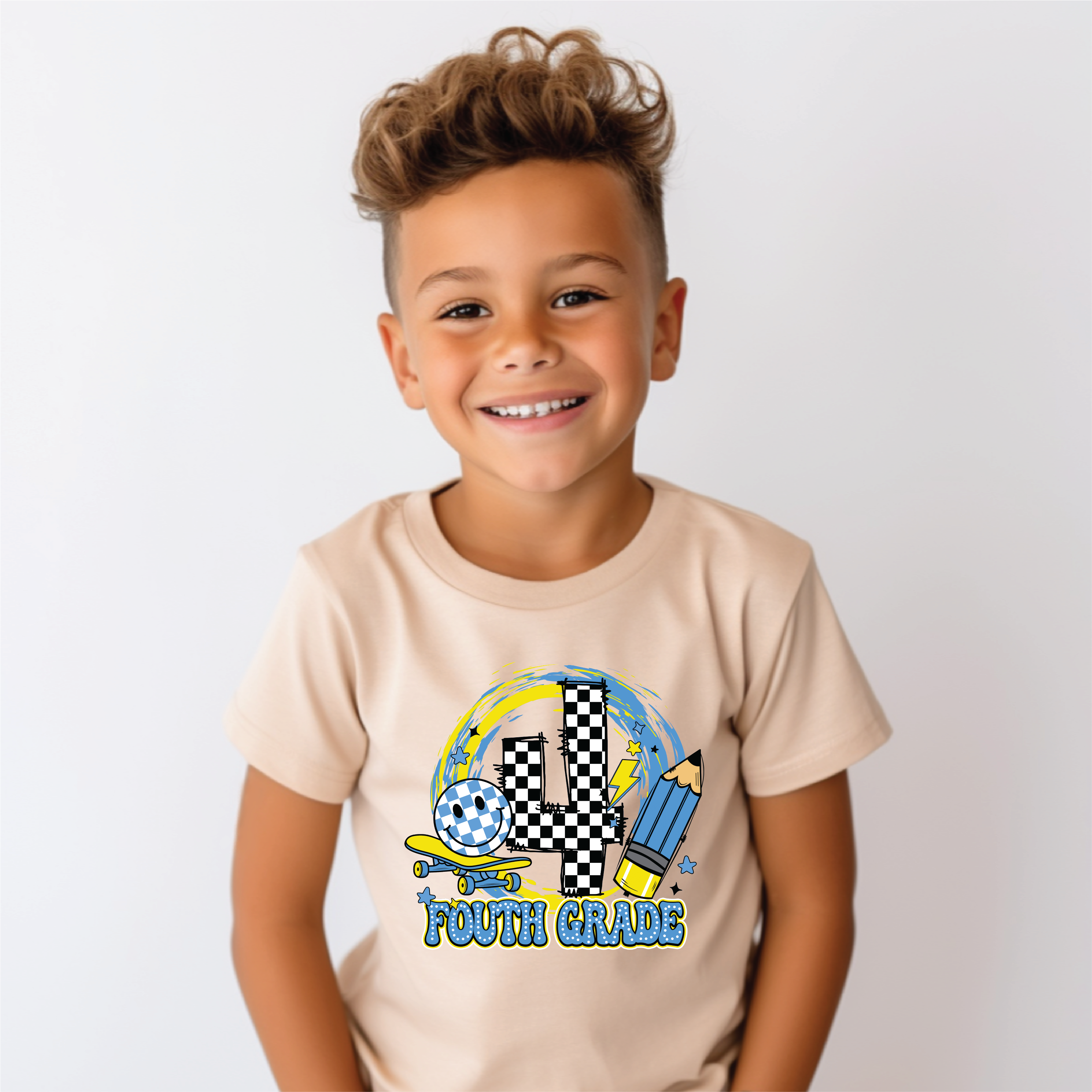 Boys 4th Grade Skateboard Graphic Tee
