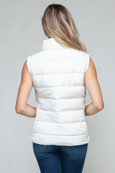 Snobbish Zip Up Turtleneck Vest with Pockets - S. M. & Co. Turtleneck Vest