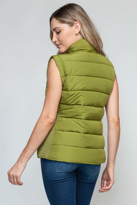 Snobbish Zip Up Turtleneck Vest with Pockets - S. M. & Co.