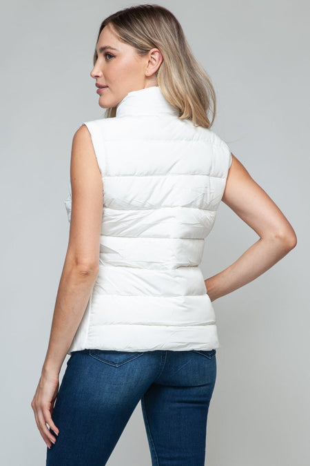 Snobbish Zip Up Turtleneck Vest with Pockets - S. M. & Co. Turtleneck Vest