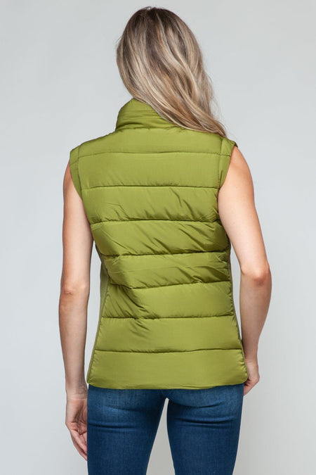 Snobbish Zip Up Turtleneck Vest with Pockets - S. M. & Co.