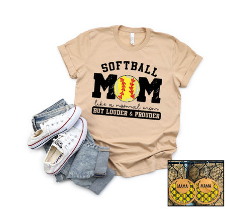 Softball Mom- Louder & Prouder - S. M. & Co. Tops/Tops & Tees