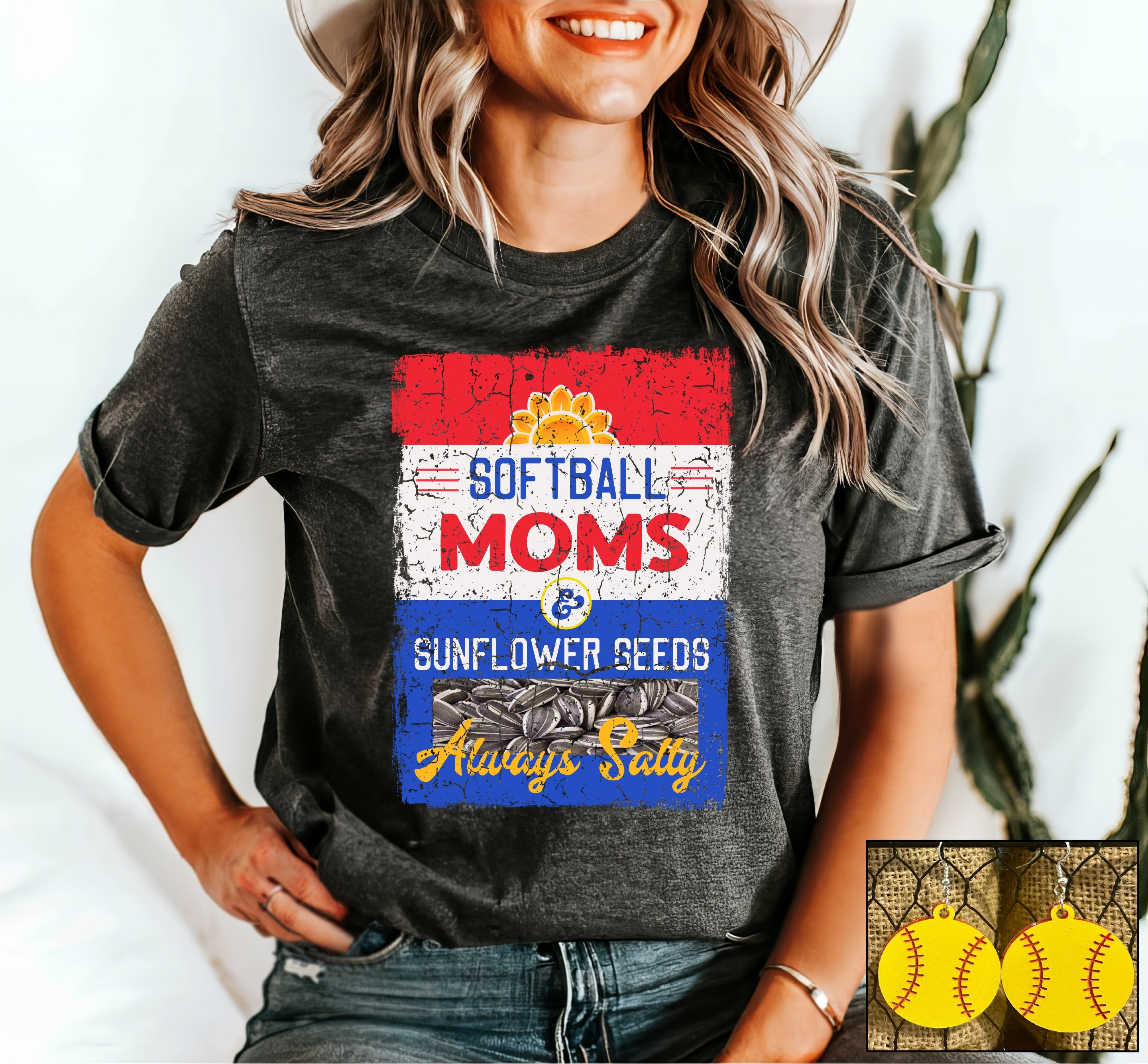 Softball Moms & Sunflower Seeds - S. M. & Co. Tops/Tops & Tees