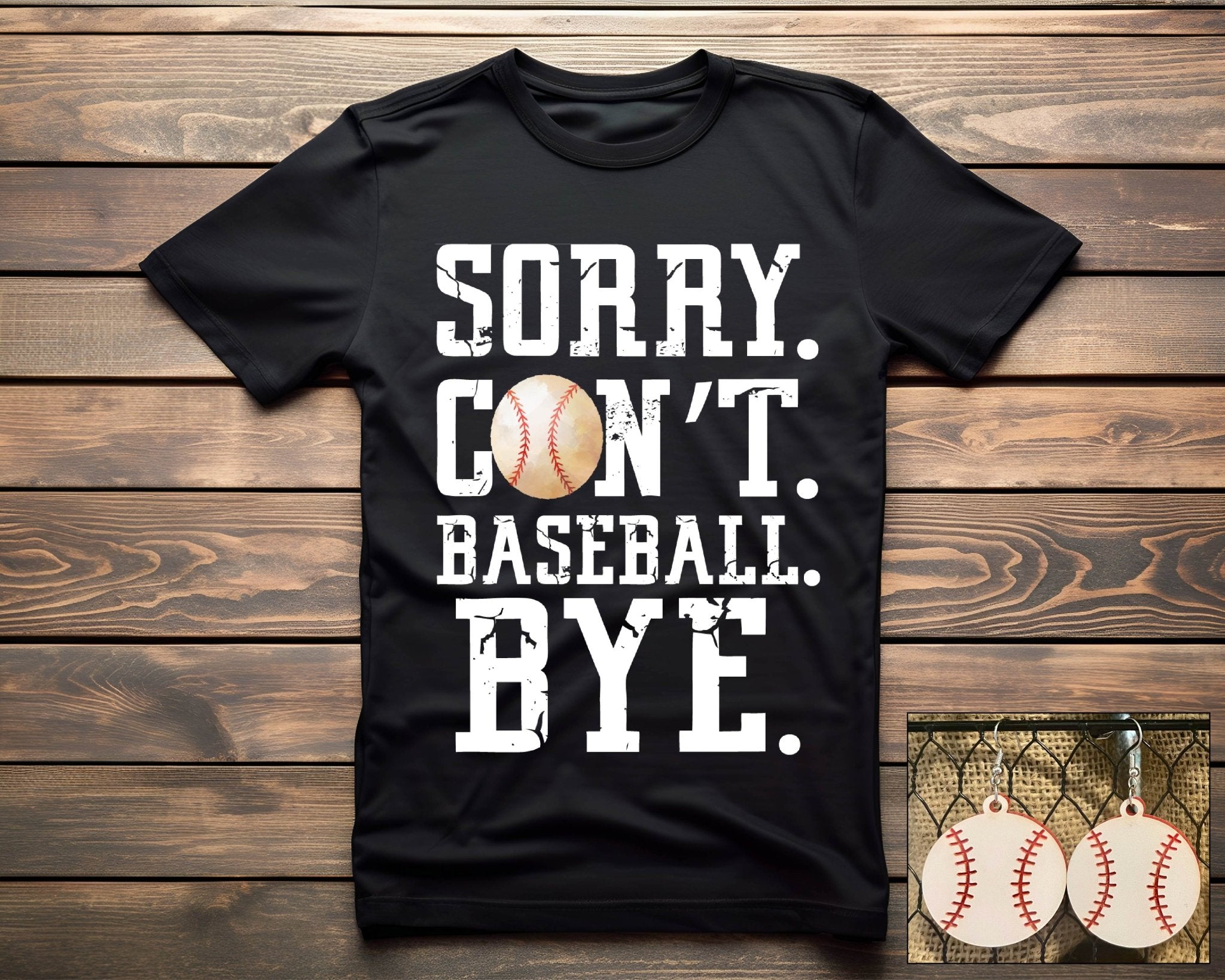 Sorry. Can't. Baseball. - S. M. & Co. Tops/Tops & Tees