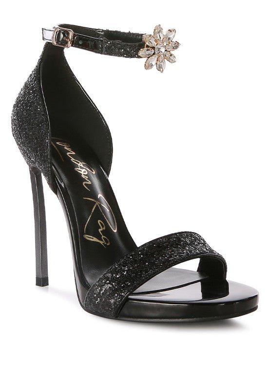 Straight Fire High Heel Glitter Stilettos - S. M. & Co.