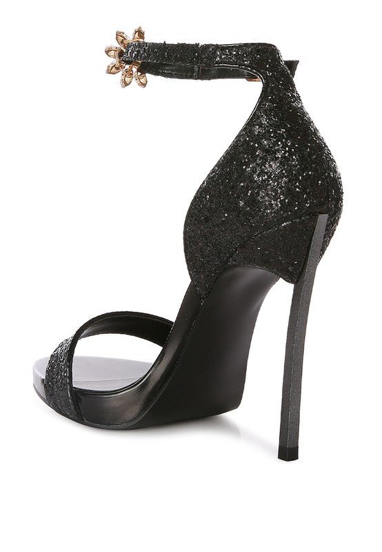 Straight Fire High Heel Glitter Stilettos - S. M. & Co.