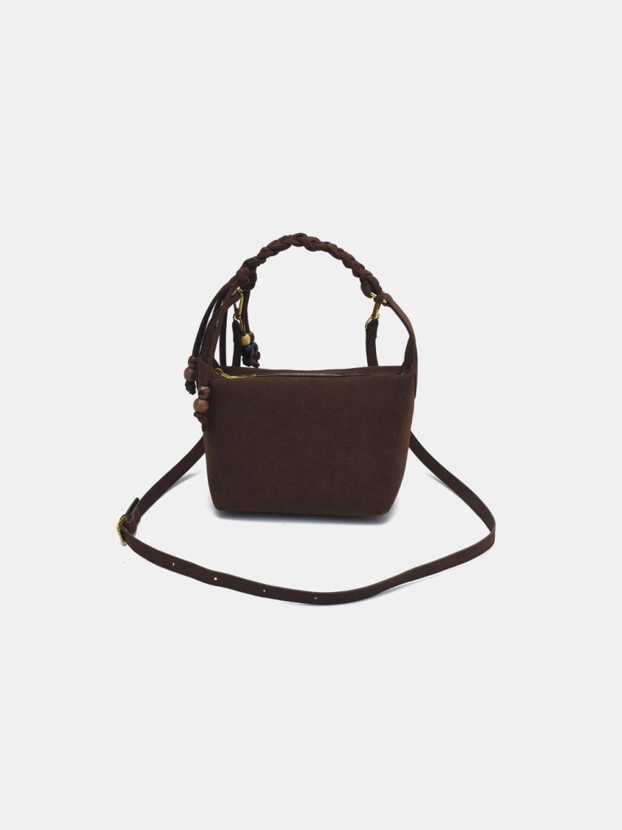 Suede Adjustable Strap Shoulder Bag - S. M. & Co.