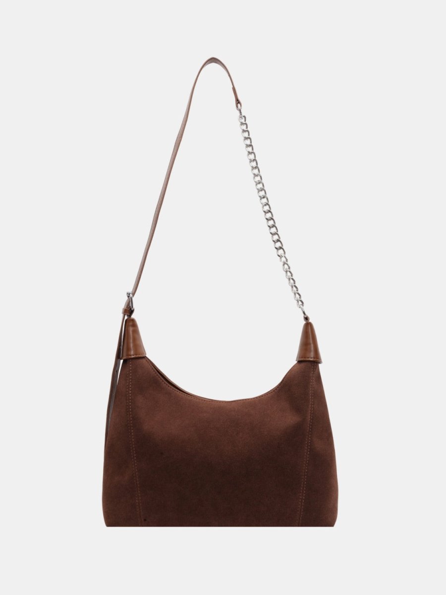 Suede Adjustable Strap Shoulder Bag - S. M. & Co.