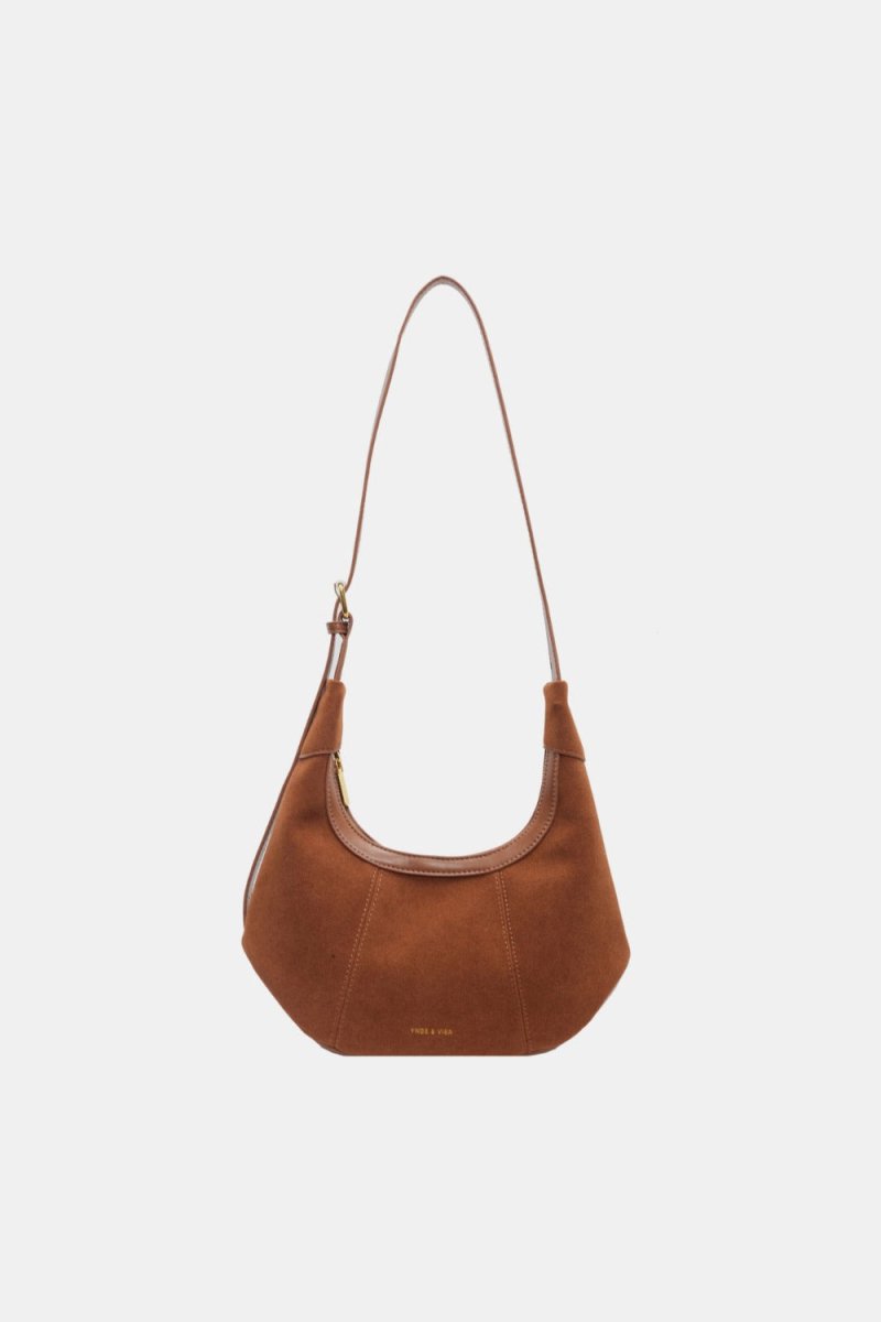 Suede Adjustable Strap Shoulder Bag - S. M. & Co.