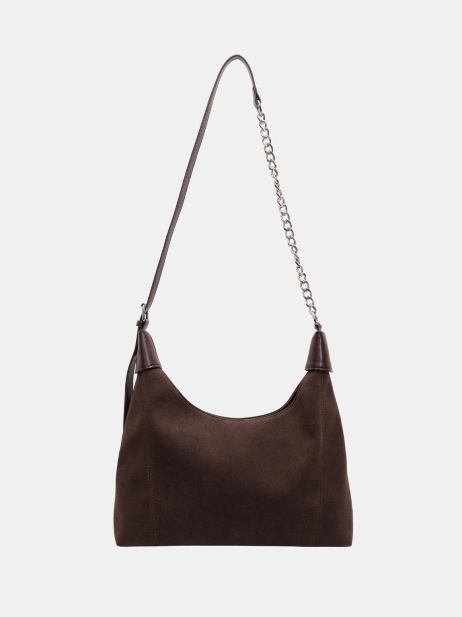 Suede Adjustable Strap Shoulder Bag - S. M. & Co.