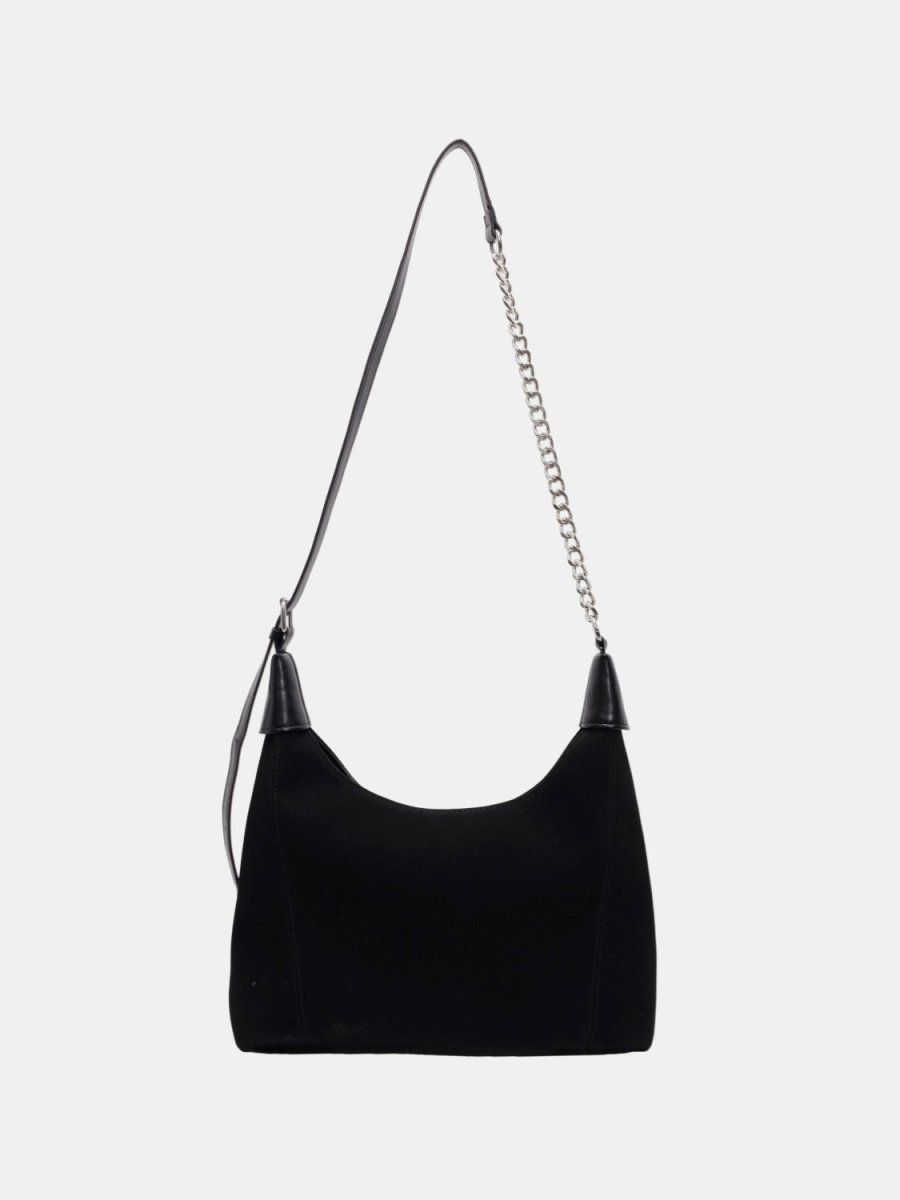 Suede Adjustable Strap Shoulder Bag - S. M. & Co.