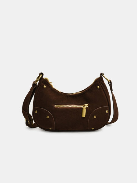 Suede Adjustable Strap Shoulder Bag - S. M. & Co.