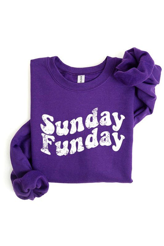 Sunday Funday Graphic Fleece Sweatshirts - S. M. & Co.