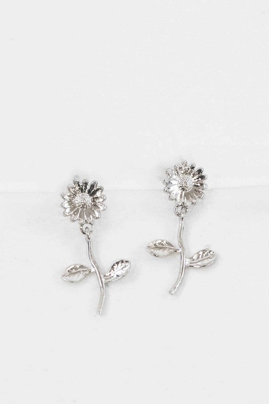 Sunflower Dangle Earrings - S. M. & Co.