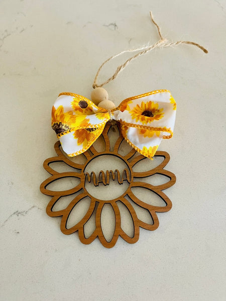 Sunflower Mama Car Charm/Bag Tag - S. M. & Co.