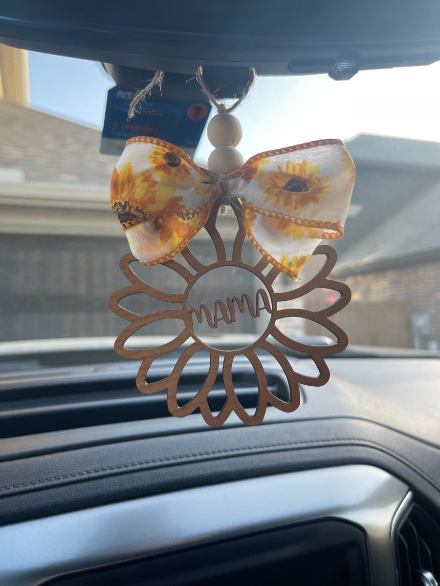 Sunflower Mama Car Charm/Bag Tag - S. M. & Co.