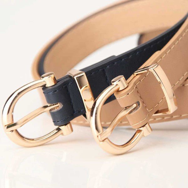 Tally Vegan Leather Belt - S. M. & Co.