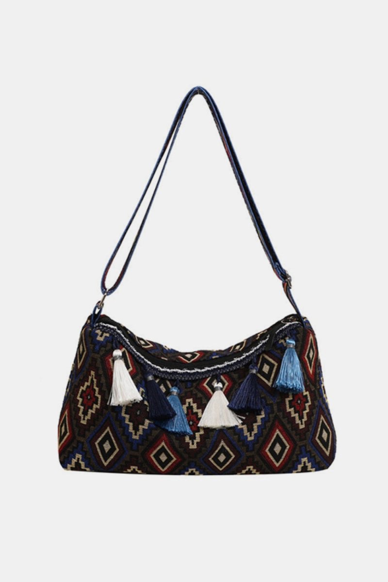 Tassel Adjustable Strap Shoulder Bag - S. M. & Co.