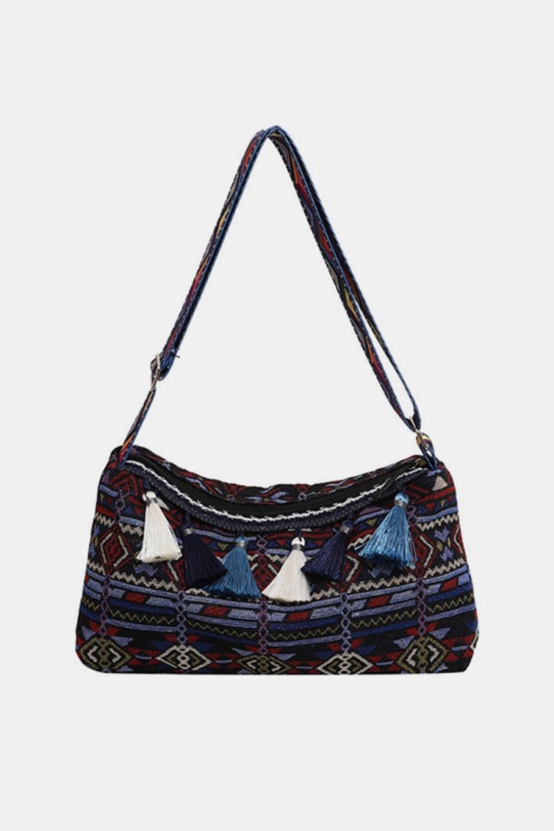 Tassel Adjustable Strap Shoulder Bag - S. M. & Co.