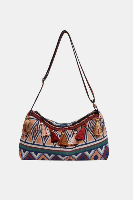 Tassel Adjustable Strap Shoulder Bag - S. M. & Co.