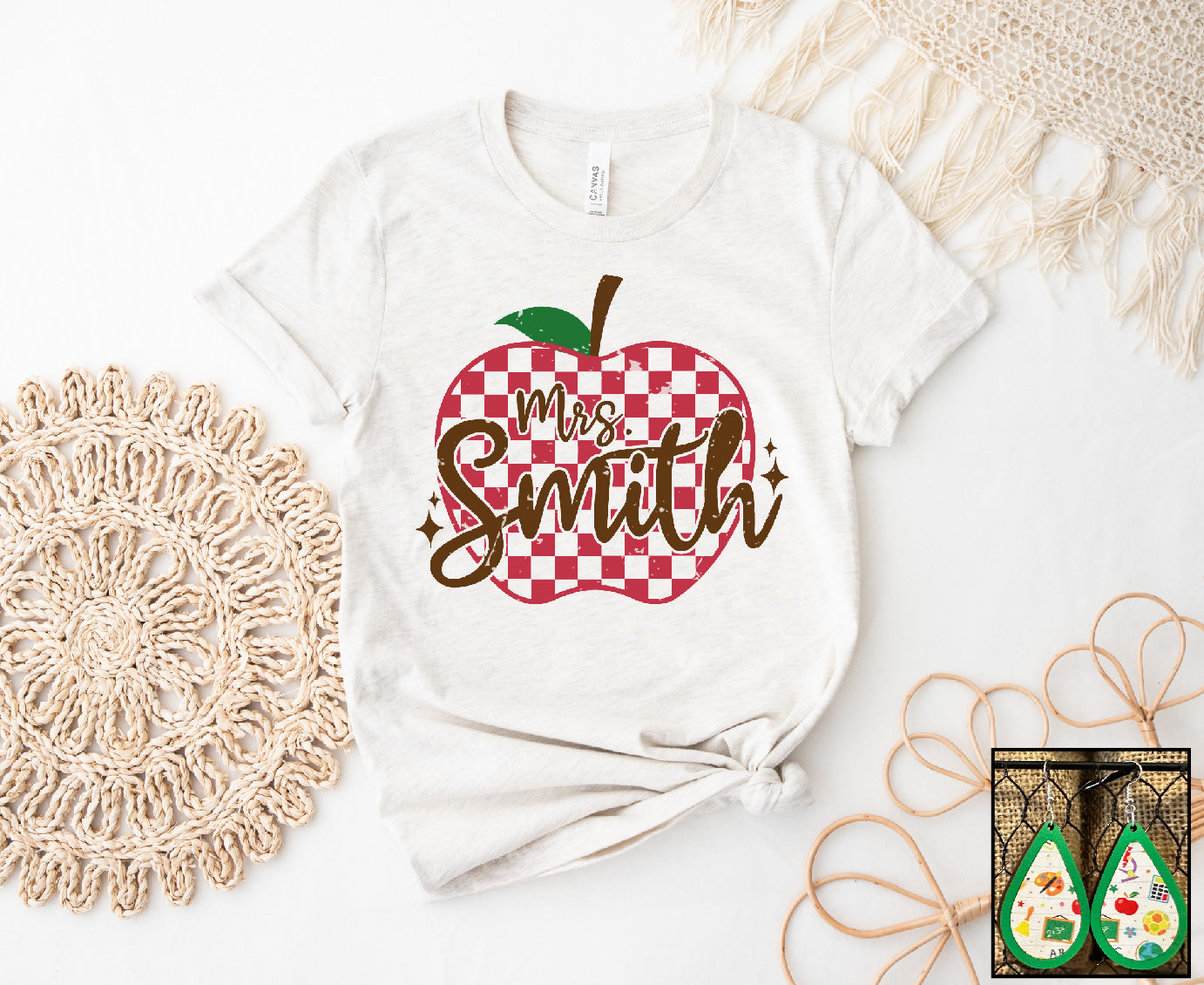 Custom Teacher Name- Apple - S. M. & Co. Shirts & Tops