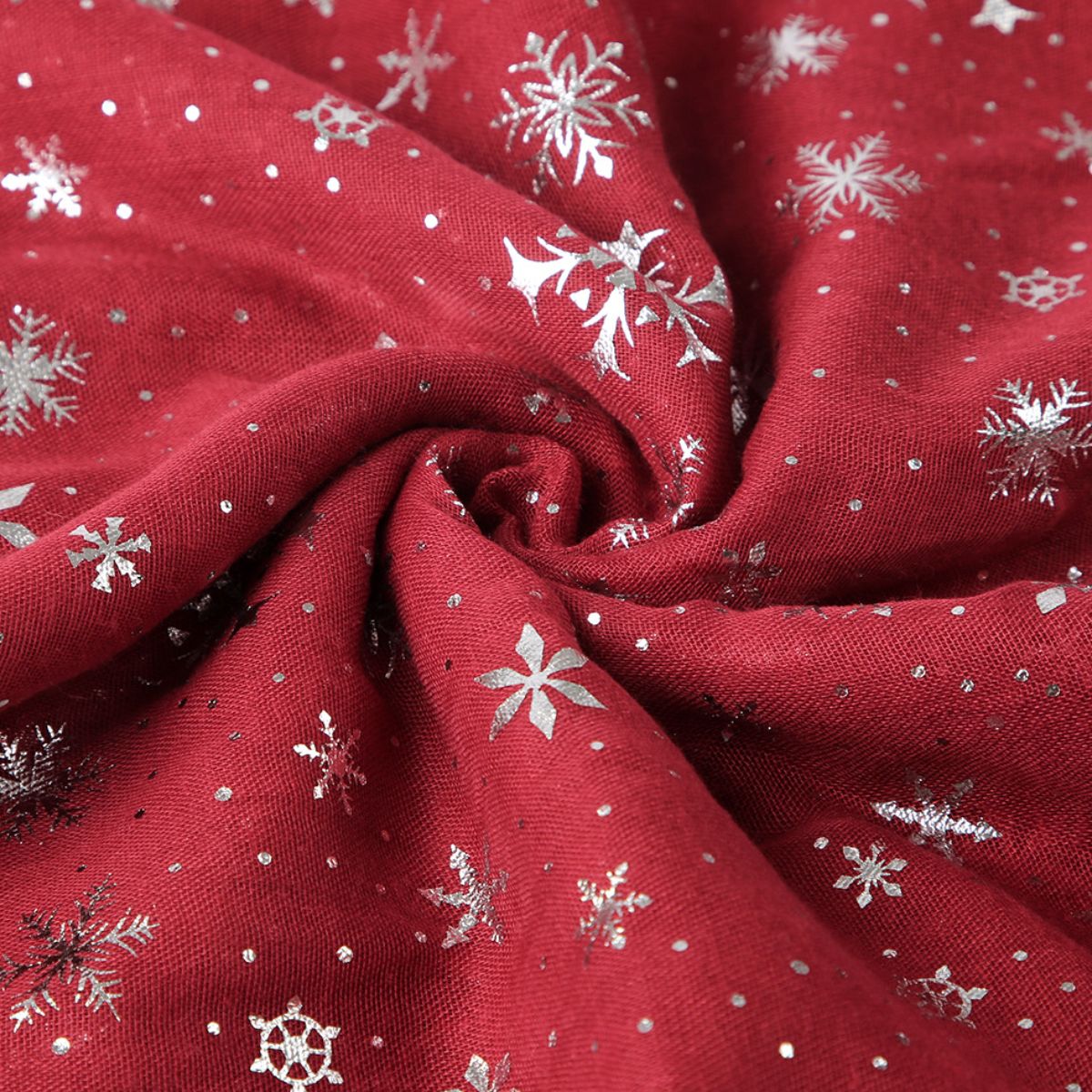 Thermal Snowflakes Polyester Scarf - S. M. & Co.