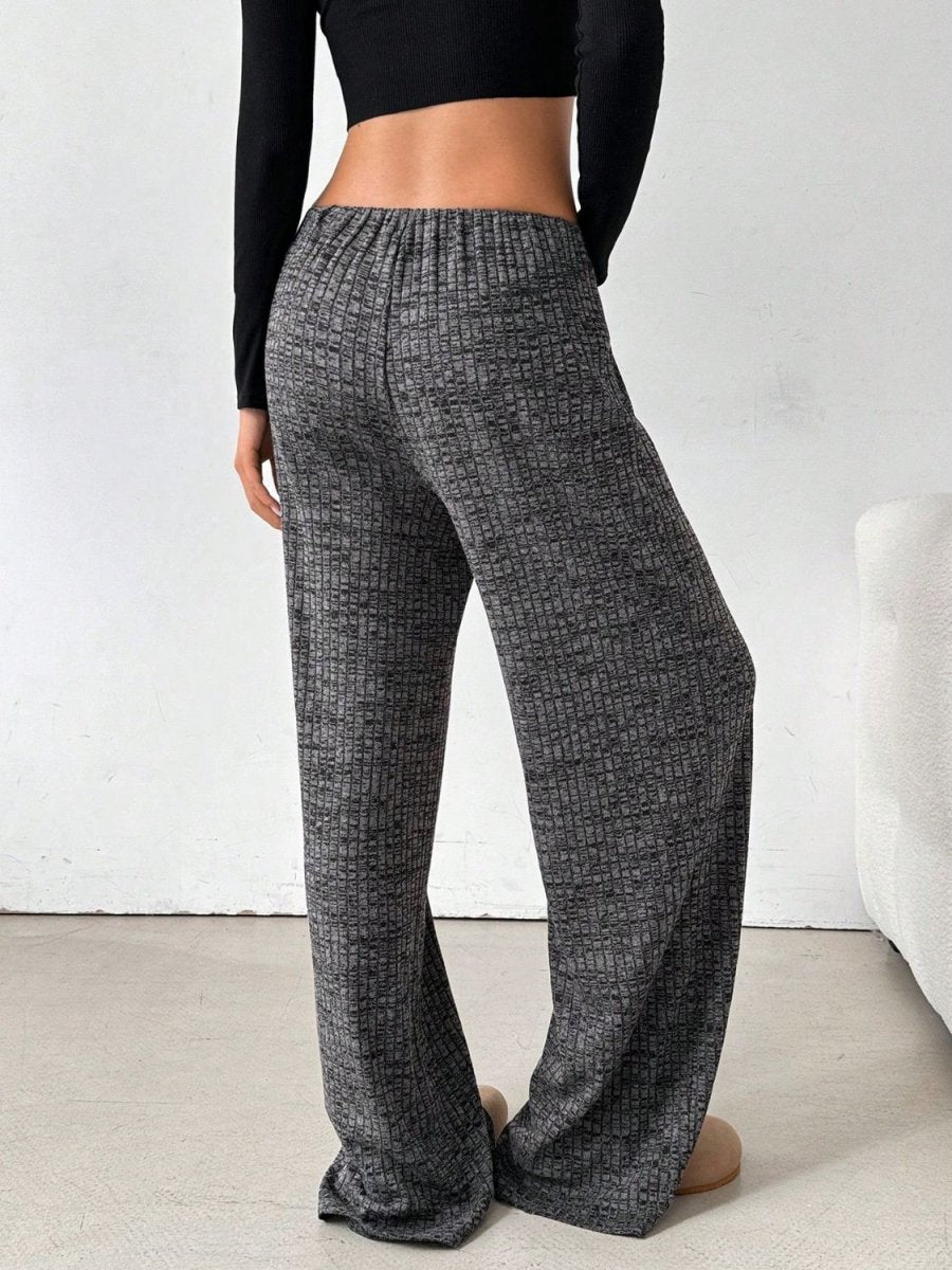 Tied Striped Wide Leg Pants - S. M. & Co.