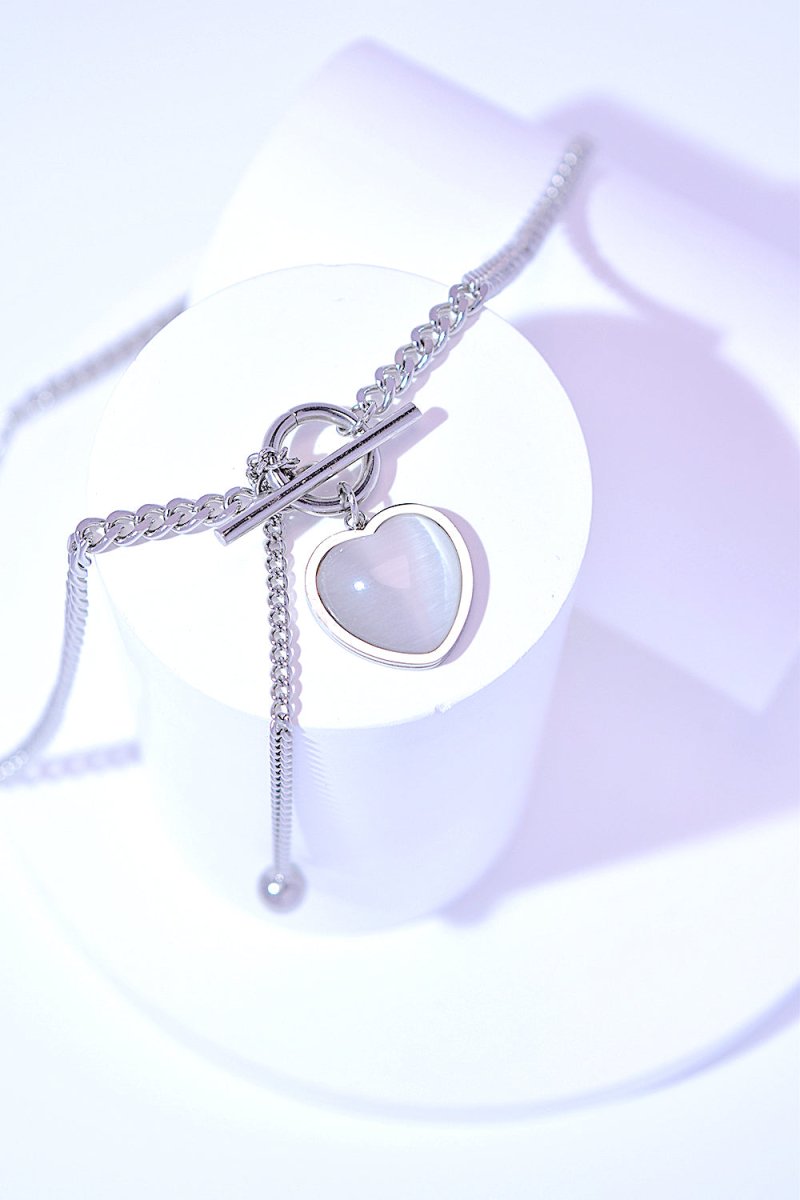 Titanium Steel Heart Necklace - S. M. & Co.