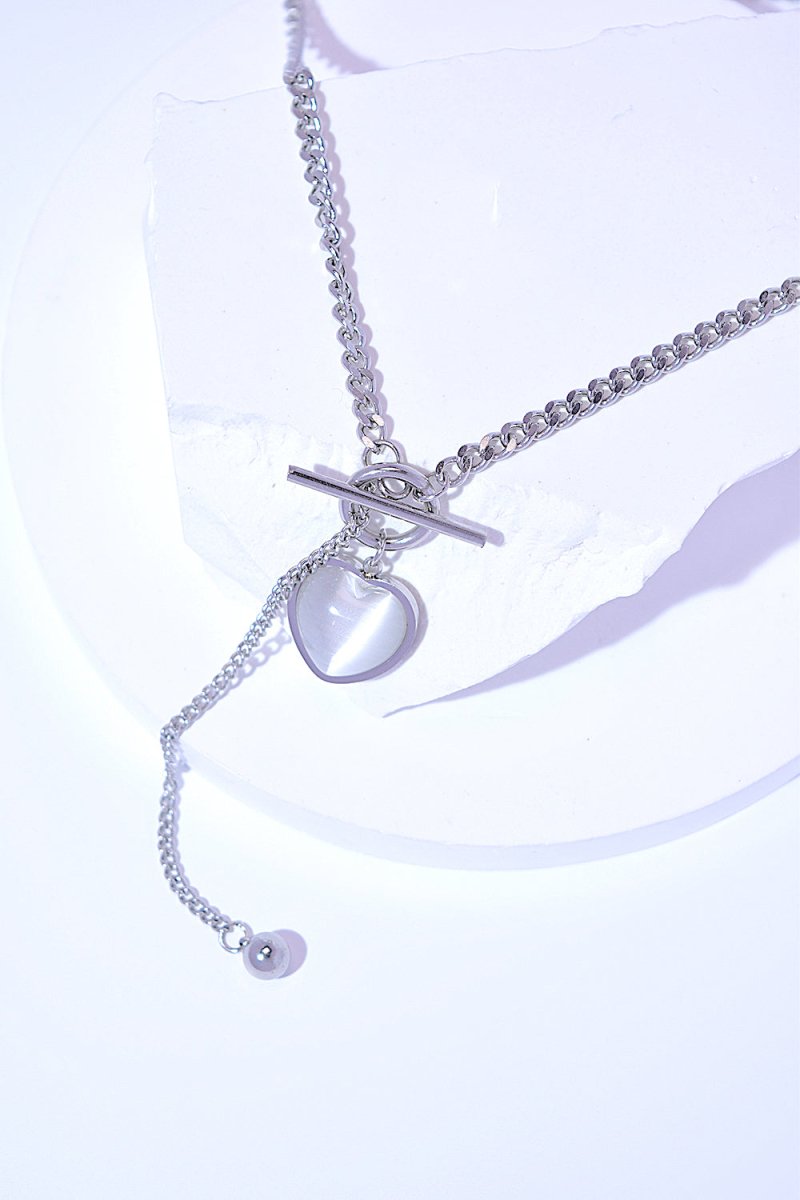 Titanium Steel Heart Necklace - S. M. & Co.