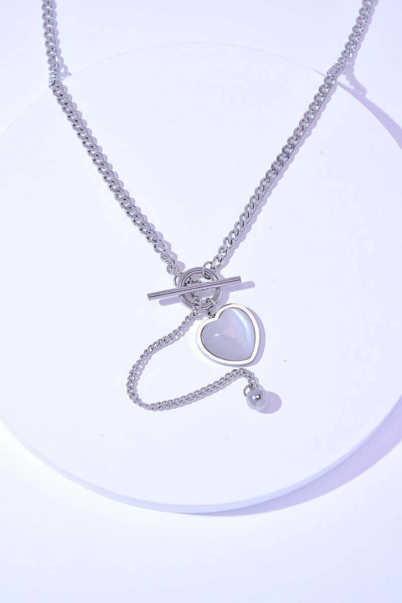 Titanium Steel Heart Necklace - S. M. & Co.