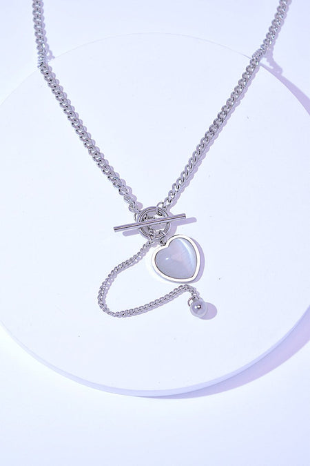 Titanium Steel Heart Necklace - S. M. & Co.