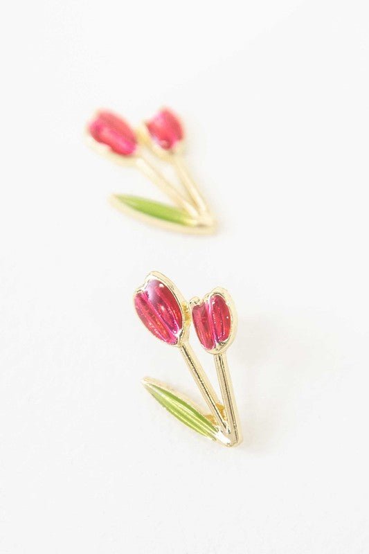 Tulip Post Earrings - S. M. & Co.