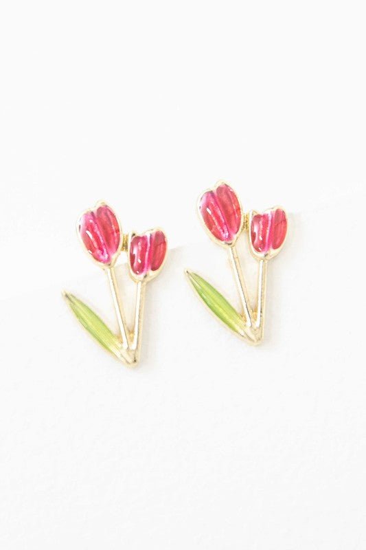 Tulip Post Earrings - S. M. & Co.