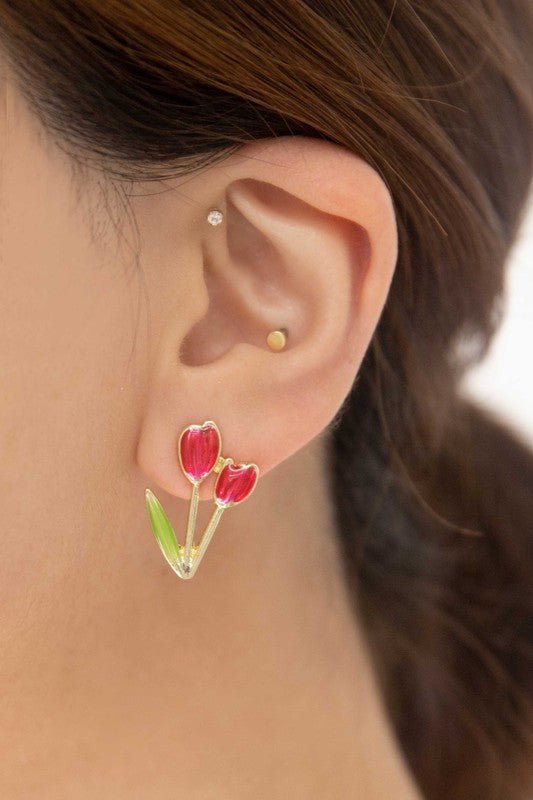 Tulip Post Earrings - S. M. & Co.