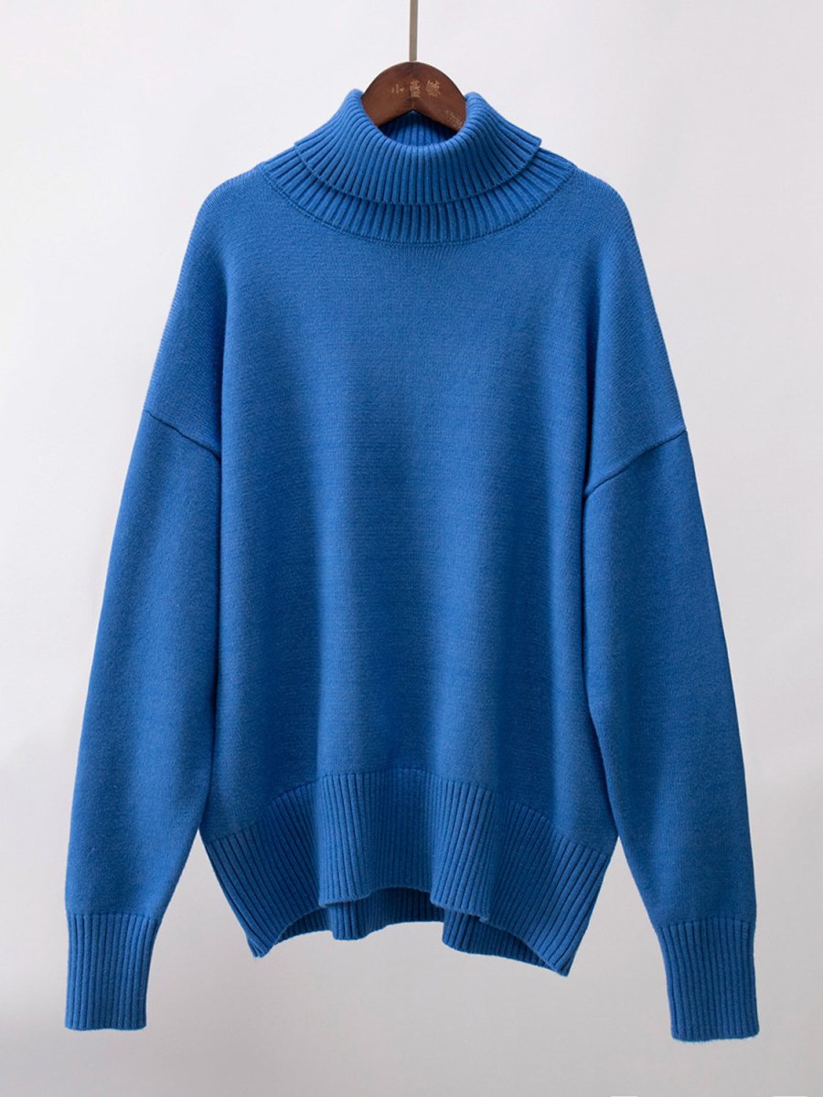 Turtleneck Long Sleeve Sweater - S. M. & Co.