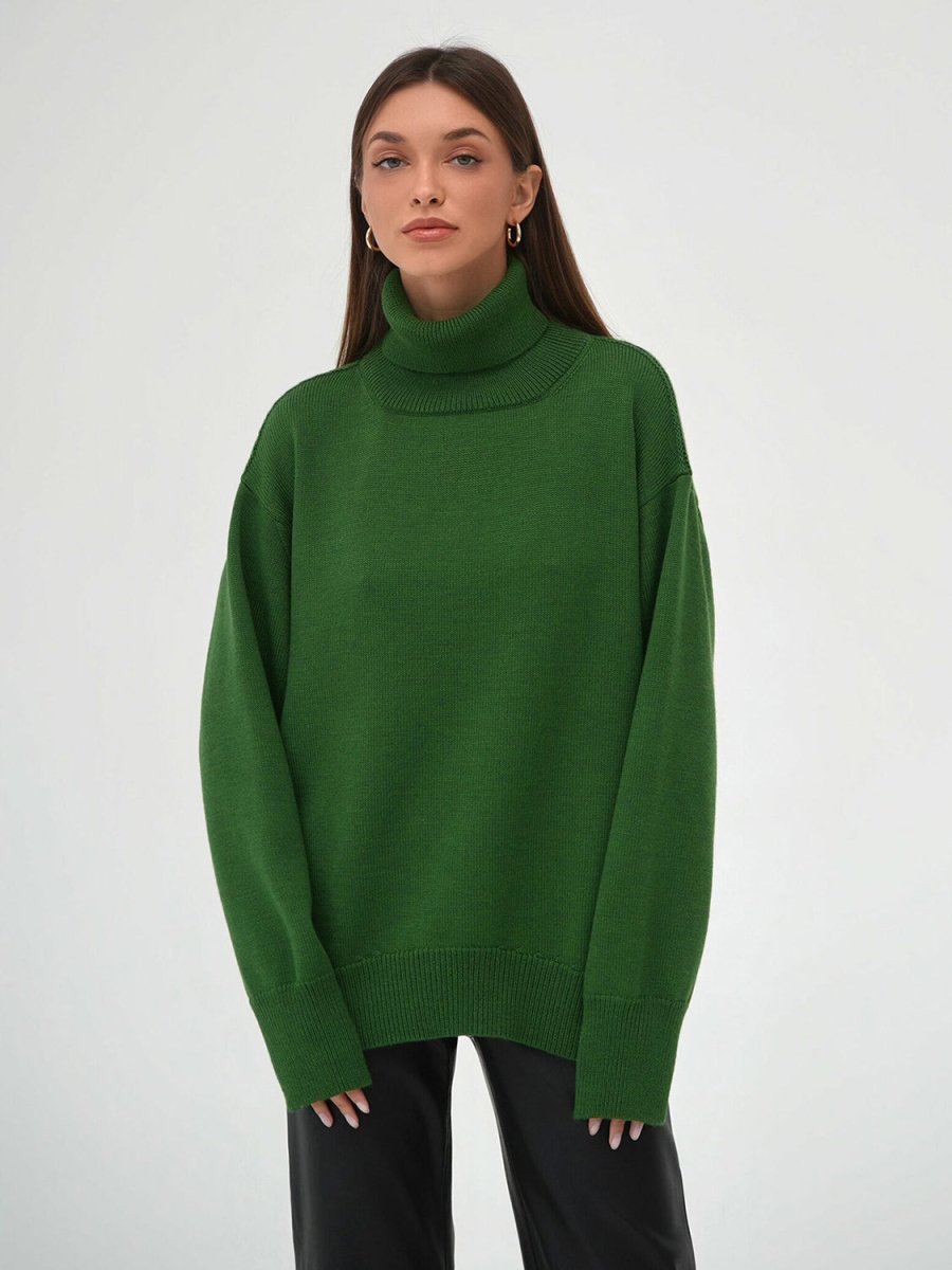 Turtleneck Long Sleeve Sweater - S. M. & Co.