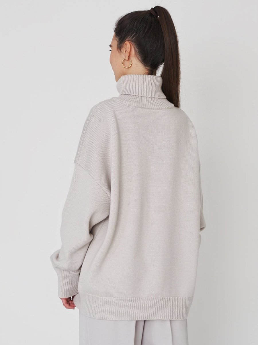 Turtleneck Long Sleeve Sweater - S. M. & Co.